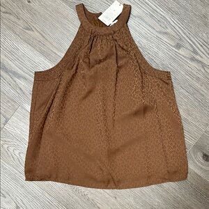 Brown Sleeveless Women's Top